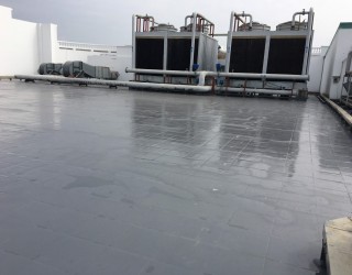Hình ảnh thi công chống thấm Polyurea Vincom Hạ Long
